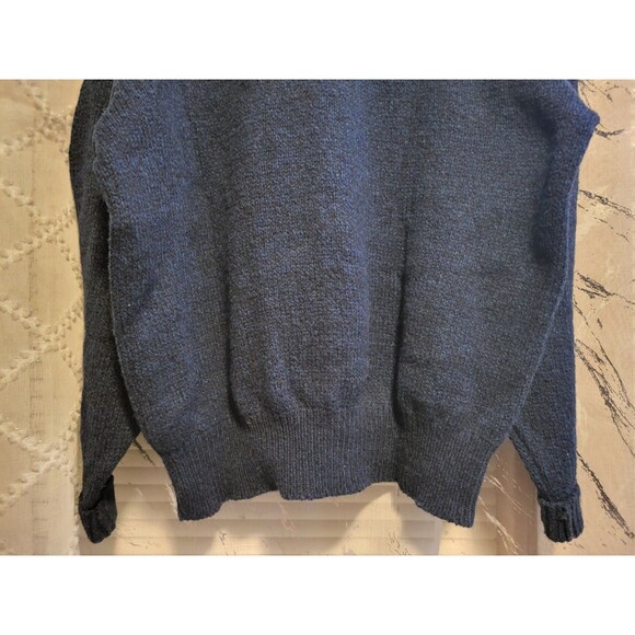 Eddie Bauer Grandpa Wool Sweater Blend Vintage USA Cosby Rustic Ski Camp Hunt L - Picture 11 of 11